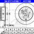 Brzdový kotouč ATE 24.0111-0168 (AT 411168)