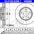 Brzdový kotouč ATE 24.0128-0268 (AT 428268)