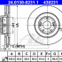 Brzdový kotouč ATE 24.0130-0231 (AT 430231)