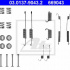 Sada příslušenství, brzdové čelisti ATE 03.0137-9043 (AT 669043)