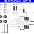 Sada příslušenství, brzdové čelisti ATE 03.0137-9105 (AT 669105)