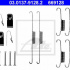 Sada příslušenství, brzdové čelisti ATE 03.0137-9128 (AT 669128)