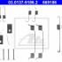 Sada příslušenství, brzdové čelisti ATE 03.0137-9186 (AT 669186)