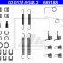 Sada příslušenství, brzdové čelisti ATE 03.0137-9188 (AT 669188)