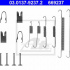Sada příslušenství, brzdové čelisti ATE 03.0137-9237 (AT 669237)