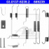 Sada příslušenství, brzdové čelisti ATE 03.0137-9239 (AT 669239)