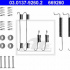 Sada příslušenství, brzdové čelisti ATE 03.0137-9260 (AT 669260)