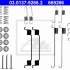 Sada příslušenství, brzdové čelisti ATE 03.0137-9266 (AT 669266)