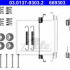 Sada příslušenství, brzdové čelisti ATE 03.0137-9303 (AT 669303)