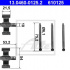 Sada příslušenství, obložení kotoučové brzdy ATE 13.0460-0125 (AT 610125)