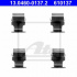 Sada příslušenství, obložení kotoučové brzdy ATE 13.0460-0137 (AT 610137)