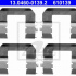 Sada příslušenství, obložení kotoučové brzdy ATE 13.0460-0139 (AT 610139)