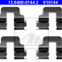 Sada příslušenství, obložení kotoučové brzdy ATE 13.0460-0144 (AT 610144)