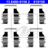 Sada příslušenství, obložení kotoučové brzdy ATE 13.0460-0150 (AT 610150)