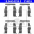 Sada příslušenství, obložení kotoučové brzdy ATE 13.0460-0235 (AT 610235)