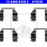 Sada příslušenství, obložení kotoučové brzdy ATE 13.0460-0335 (AT 610335)
