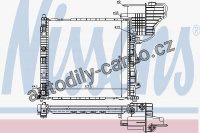 Chladič motoru NISSENS 62775
