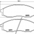 Sada brzdových destiček BREMBO P56049 - NISSAN