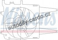 Ventilátor chladiče NISSENS 85431