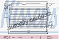 Chladič klimatizace NISSENS 94121