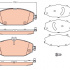 Sada brzdových destiček, kotoučová brzda TRW GDB2097  18&quot;