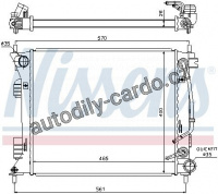 Chladič motoru NISSENS 675008
