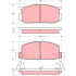 Sada brzdových destiček TRW GDB211 - SUBARU LEONE