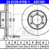 Brzdový kotouč ATE 24.0120-0168 (AT 420168) - TOYOTA