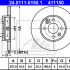 Brzdový kotouč ATE 24.0111-0150 (AT 411150) - RENAULT