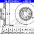 Brzdový kotouč ATE 24.0122-0216 (AT 422216) - DACIA, NISSAN, RENAULT