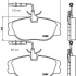 Sada brzdových destiček BREMBO P23061 - CITROËN, FIAT, PEUGEOT