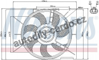 Ventilátor chladiče NISSENS 85595