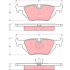 Sada brzdových destiček TRW GDB1189 - BMW 3