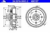 Brzdový buben ATE 24.0216-5003 (AT 480157) - DAIHATSU