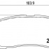 Sada brzdových destiček BREMBO P24025 - MAZDA