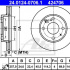 Brzdový kotouč ATE 24.0124-0706 (AT 424706) - HYUNDAI