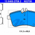 Sada brzdových destiček ATE 13.0460-2708 (AT 602708) - MERCEDES-BENZ