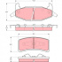 Sada brzdových destiček TRW GDB4015 - PONTIAC Grand Prix 88-93