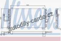 Chladič klimatizace NISSENS 94108