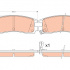 Sada brzdových destiček TRW GDB4098 - PONTIAC