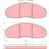 Sada brzdových destiček TRW GDB827 - RENAULT MESSENGER