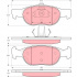 Sada brzdových destiček TRW GDB1382 - FIAT PUNTO