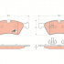 Sada brzdových destiček TRW GDB1642 - MERCEDES W164 ML, GL, R