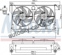 Ventilátor chladiče NISSENS 85661