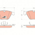 Sada brzdových destiček TRW GDB1498 - BMW 7
