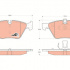 Sada brzdových destiček TRW GDB1559 - BMW 5