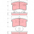 Sada brzdových destiček TRW GDB3126 - DAIHATSU CUORE