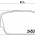 Sada brzdových destiček BREMBO P44017