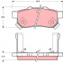 Sada brzdových destiček TRW GDB3160 - HONDA CIVIC, CRX