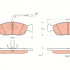 Sada brzdových destiček TRW GDB1104 - PEUGEOT 306